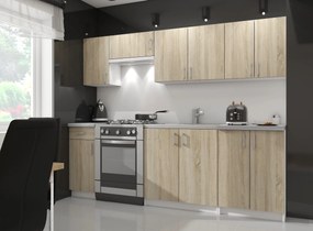Dulap superior de bucătărie Lula W40 H720 (alb + stejar sonoma). 1068996
