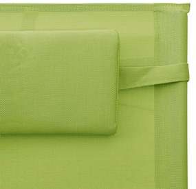 Sezlong, verde si gri, textilena 1, Verde si gri