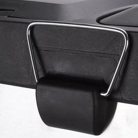 Coș de gunoi argintiu mat pentru reciclare/cu pedală 2x20 l din oțel Tri Selectif – MSV