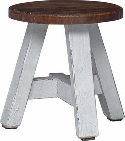 vidaXL Taburet natural 22 x 22 x 24 cm Lemn de mahon