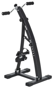 Bicicleta de Fitness din Otel cu Ecran LED Inaltime si Rezistenta Reglabile 41x50x96cm Neagra HOMCOM | Aosom RO