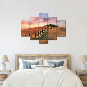 Tablou - Casa pe deal Toscana, Italia (150x105 cm)