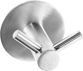 Cuier dublu Rea 322216 finisaj nichel periat