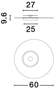Plafoniera LED design deosebit Valentin 60cm