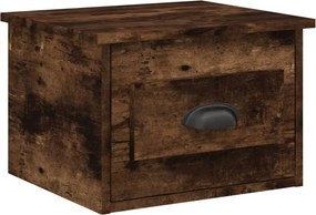 vidaXL Noptieră de perete, stejar fumuriu, 41,5x36x28 cm