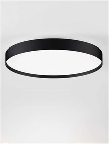 Plafoniera LED design slim ROI negru D-50cm