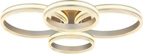 Globo 67377-90 - Plafonieră LED dimerizabilă FRANCINE LED/90W/230V argintie + telecomandă