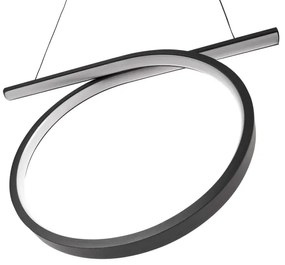 Lustră LED suspendată pe cablu ODETTA LED/30W/230V 4000K negru