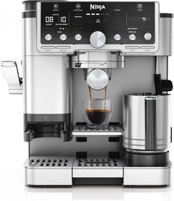 La mâna a doua: Espressor automat Ninja Luxe Café Pro TES701EU 3 în 1, 1650W, 15 bar, Boabe de cafea 250 g, 2 l, Barista Assist, 5 setări pentru spuma, 9 tipuri de espresso, Inox