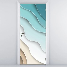 Fototapet pentru ușă - Malul mării abstract (95x205cm)
