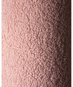 Pernă decorativă pentru copii roz cu tapițerie din țesătură bouclé U – Wigiwama