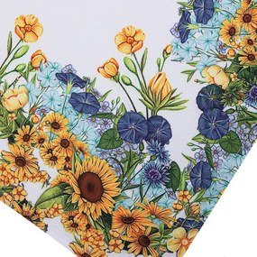 decoDoma Față de masă centrală cu imprimeu FLOAREA-SOARELUI 85 x 85 cm