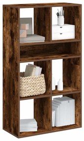 vidaXL Bibliotecă, stejar fumuriu, 66x31x112 cm, lemn prelucrat