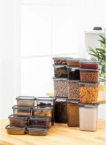 Set 20 recipiente 964FRM5338, transparent/gri, plastic