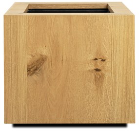Ghiveci din lemn cu auto-irrigare TAMMI, quadrat, mai multe variante - Hobby Flower Dimensiuni: 40 x 40 x 35, Culoare: stejar natural