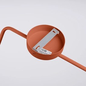 Lampă de perete Sollux SL.1701 NOX 1xE14/10W/230V portocaliu