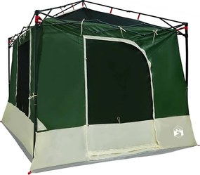 vidaXL Cort interior cu acoperiș Verde 290 x 288 x 234 cm tafta