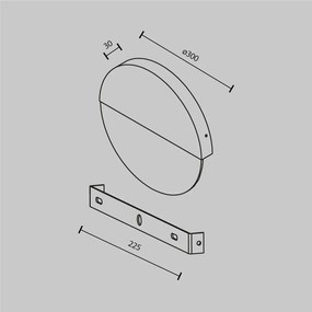 Aplica de perete LED design decorativ ambiental Jupiter