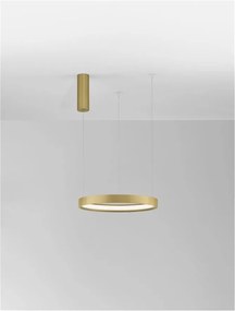 Lustra LED suspendata design modern circular PERRINE D-40cm aurie