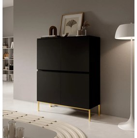 Dulap Bennasi B1  (negru + auriu). 1098847