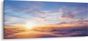 Tablou - Apus de soare deasupra norilor (120x50 cm)