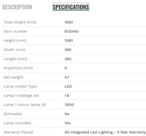 Lampadar solar/Lampa de podea exterior IP44 Venice