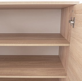 Comodă Miami cu 2 uși 80x92 cm stejar sonoma-stejar sonoma