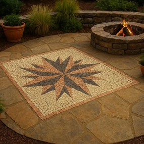 Piatră naturală mozaic,120 × 120 cm