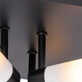 Plafoniera moderna pentru baie neagra cu 4 lumini IP44 - Bath