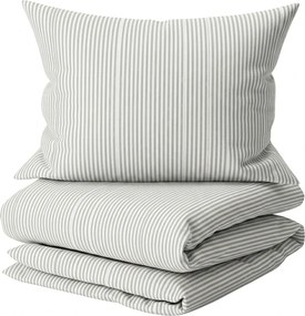 Lenjerie de pat din bumbac SOFT STRIPES gri Dimensiune lenjerie de pat: 70 x 80 cm | 140 x 200 cm