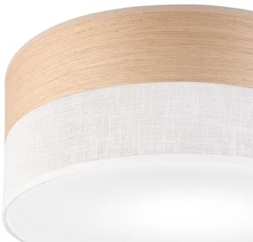 Plafonieră SIRJA WOOD 1xE27/15W/230V d. 35 cm alb/stejar