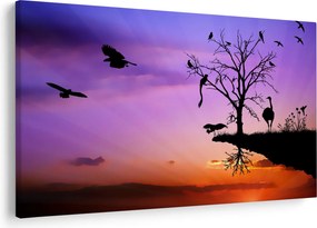 Tablou - Siluetele animalelor (90x60 cm)