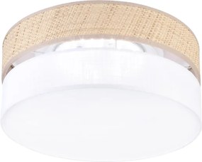 Plafonieră LED SIRJA BOHO, 20 W, 230 V, Ø 35 cm, bej/alb