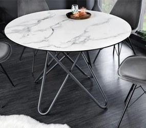 Masa rotunda design modern Circular 120cm, alb