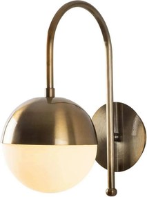 Aplica KARSOR 3300, bronz/alb, metal/sticla, 15x25x30 cm