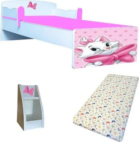 Pat copii Kitty cu saltea si etajera cadou