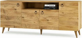 Comoda 616TNM1605, stejar, PAL melaminat, 180x45x79 cm