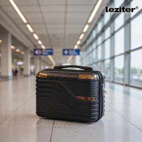 TraveLux Urban VII gurulós bőrönd szett fekete