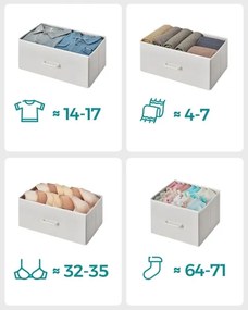 Comodă cu sertare KIRA alb/maro