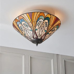 Endon 70241 - Plafonieră Tiffany HECTOR 2xE27/60W/230V Ø 40 cm