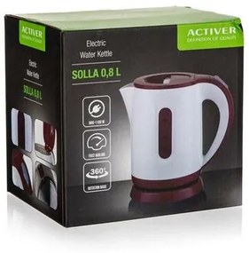 Fierbător electric Activer Solla 0,8 l, bordo