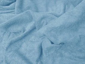 Cearsaf din frote POLY bleu 90 x 200 cm