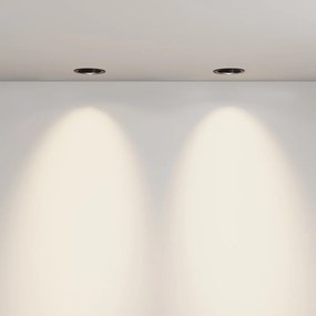 Spot incastrabil LED directionabil IP44 Lens negru 3000K 12W