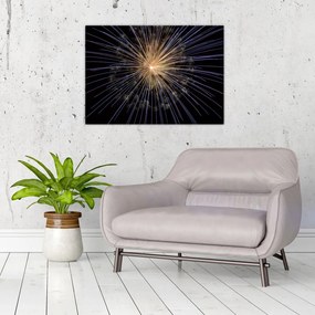 Tablou pe sticlă cu artificii (70x50 cm)