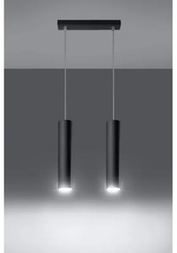 Lustră pe cablu LAGOS 2 2xGU10/40W/230V negru