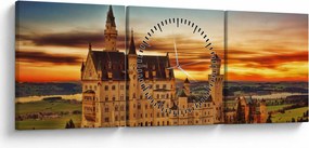 Tablou - Tyskland (cu ceas) (90x30 cm)