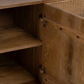 Comodă în culoare naturală joasă din lemn de mango 174x75 cm Apricot – Ixia