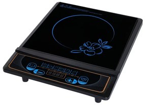 Plita cu inductie Elite EIP-1252M, 1500W, Control tactil, Afisaj LED, Protectie la supraincalzire, Negru/mat