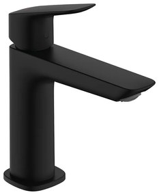 Baterie lavoar, Hansgrohe, Logis Fine 110, cu ventil, negru mat