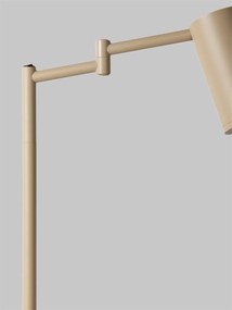 Lampa birou din metal bej cu brat articulat Bilbao